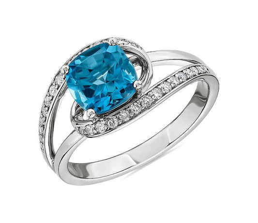 Blue Topaz Rings - Spero London