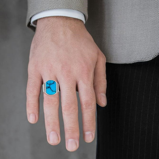 Dec. Birthstone -  Turquoise Rings - Spero London