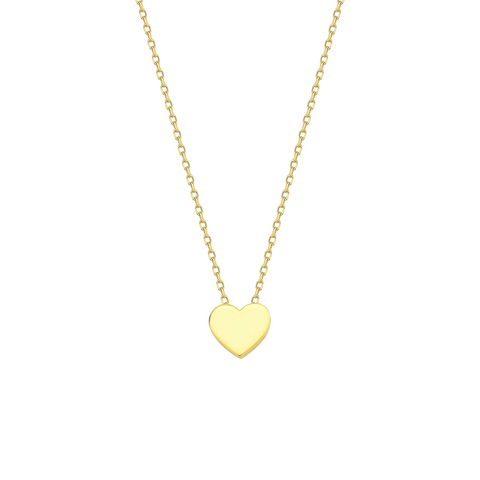 9ct Solid Gold Heart Necklace