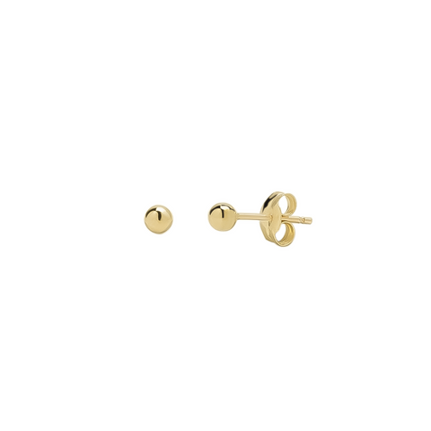 9ct Solid Gold Sphere Stud Earring