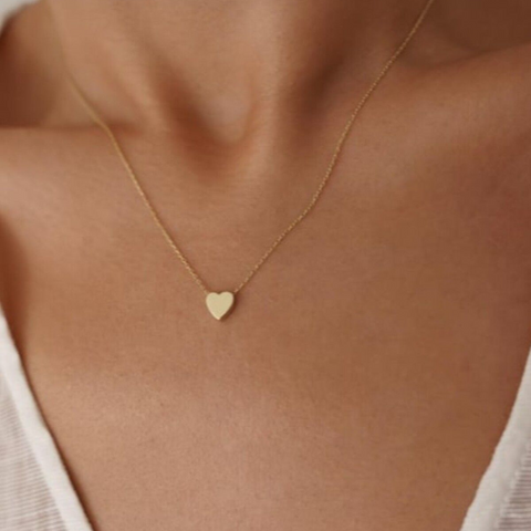 9ct Solid Gold Heart Necklace