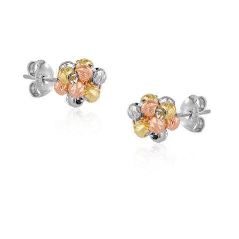 Sterling Silver Dorissa Beaded Stud Earrings