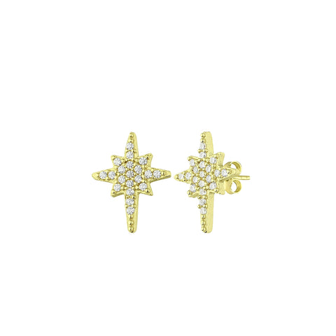 Northern Star Sterling Silver Stud Earrings