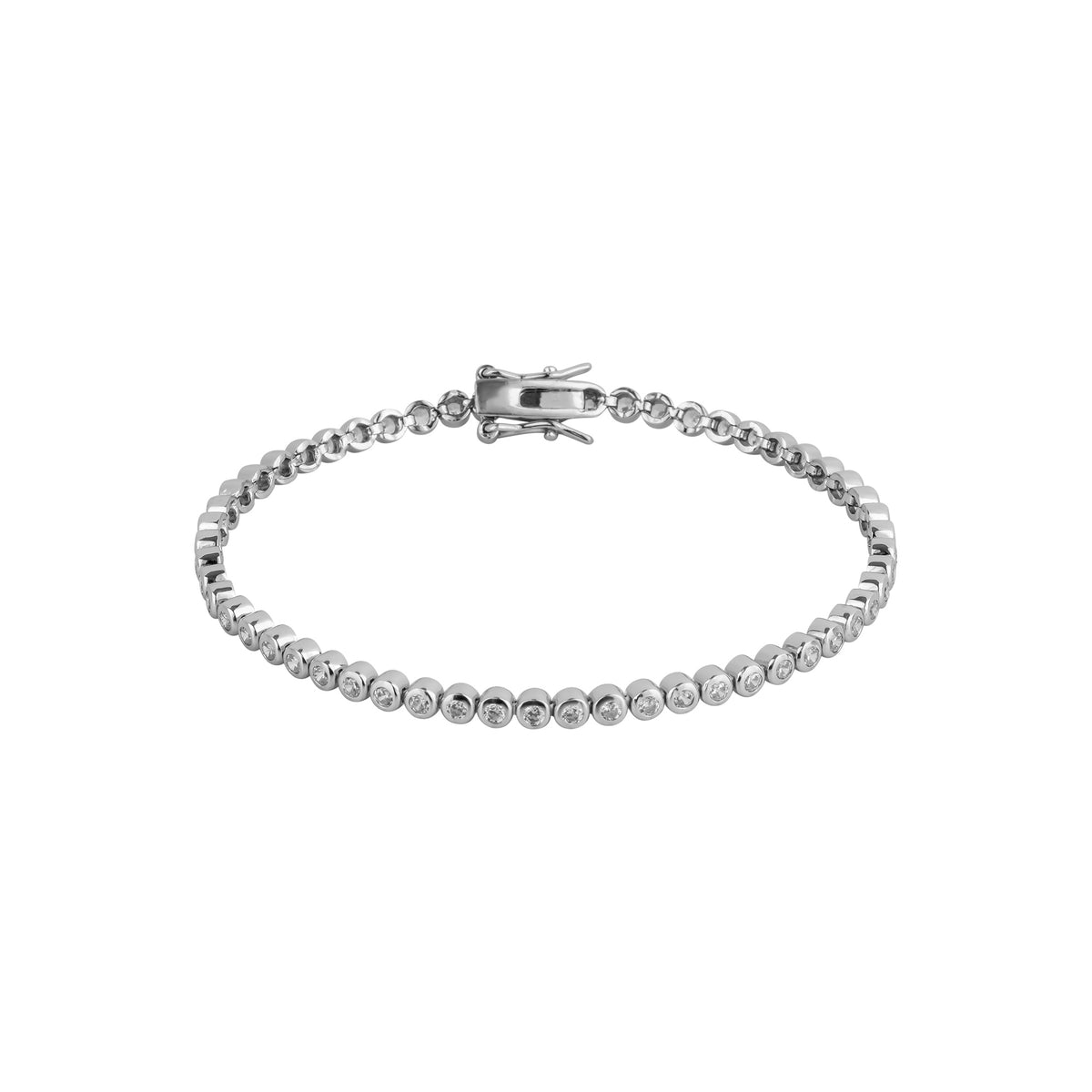 Circle Round Tennis Bracelet