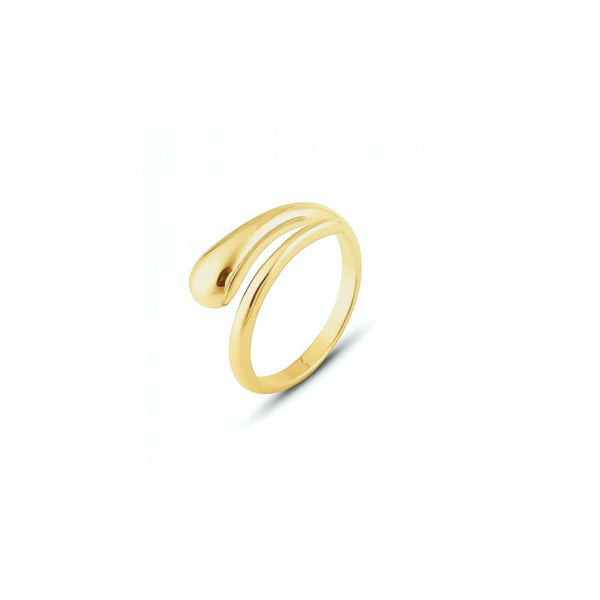 Sterling Silver Chain Ring İn Gold | Spero London | SilkFred US