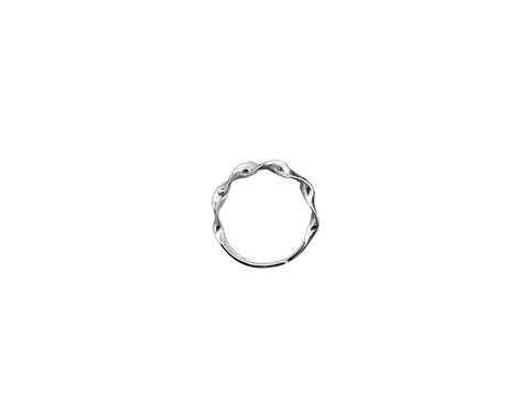 Helical Sterling Silver Ring - Spero London