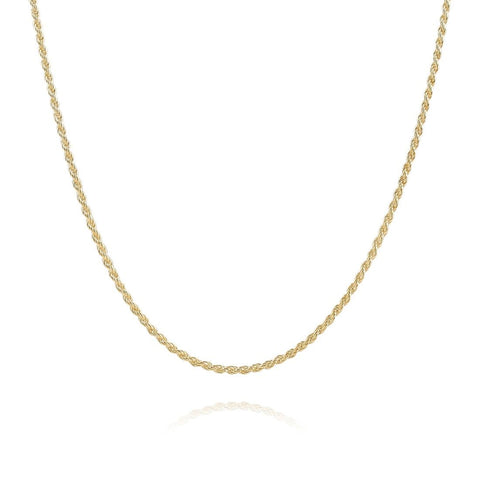 Sterling Silver Rope Chain Necklace - Spero London