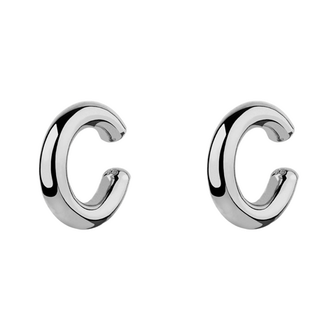 Chunky Sterling Silver Ear Cuffs No Piercing Pair