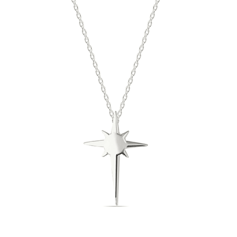 Postella Single Star Sterling Silver Necklace - Spero London