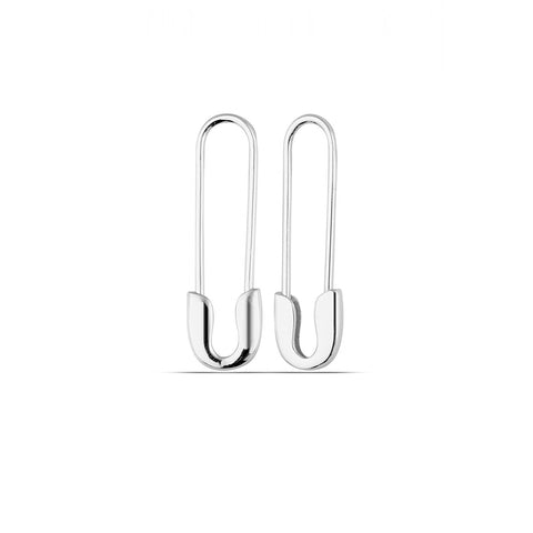 Sterling Silver Safety Pin Earring - Spero London