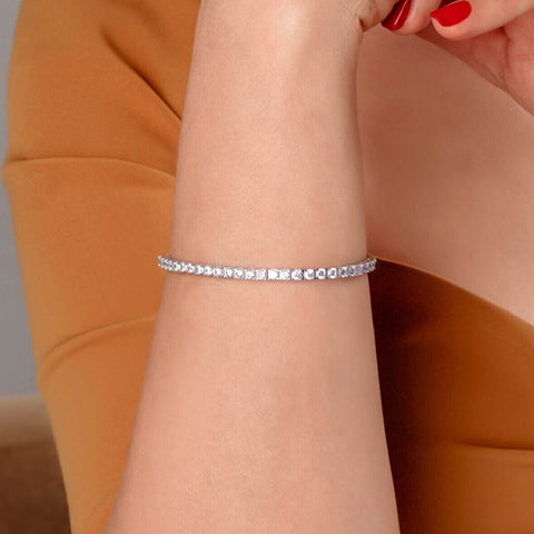 Sterling Silver Tennis Bracelet - 3mm - Spero London